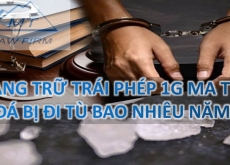 Tàng trữ trái phép 1gram ma tuý đá bị đi tù bao nhiêu năm?