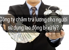 Chậm trả lương người sử dụng lao động bị xử phạt gì?