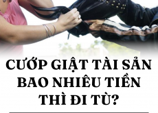 CƯỚP GIẬT TÀI SẢN BAO NHIÊU TIỀN THÌ ĐI TÙ?