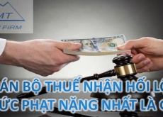 Cán bộ thuế nhận hối lộ: mức phạt nặng nhất là gì?
