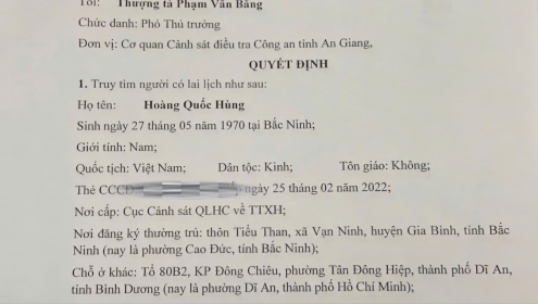Công an tỉnh An Giang truy tìm người đàn ông bị tố lừa chạy án 4,3 tỉ đồng