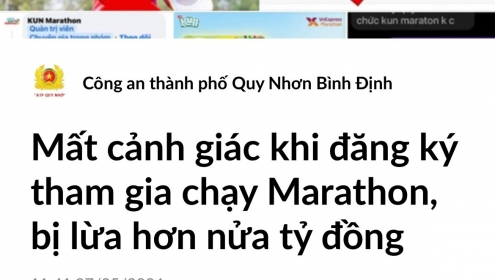 Bị lừa hơn 500 triệu đồng khi đăng ký tham gia chạy marathon