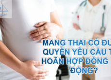 LAO ĐỘNG NỮ MANG THAI CÓ ĐƯỢC QUYỀN YÊU CẦU TẠM HOÃN HỢP ĐỒNG LAO ĐỘNG?