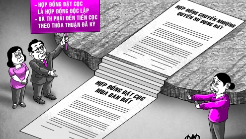 Nhận cọc 300 triệu nhưng không bán đất, bị phạt cọc 3 tỉ đồng