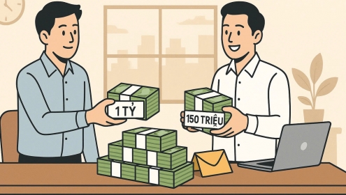 Sáng vay 1 tỉ, chiều trả gốc kèm lãi 150 triệu đồng