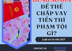 Dùng sổ giả để thế chấp vay tiền thì phạm tội gì?