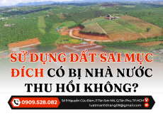 Sử dụng đất sai mục đích có bị nhà nước thu hồi không?