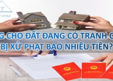 Tặng cho đất đang có tranh chấp bị xử phạt bao nhiêu tiền?
