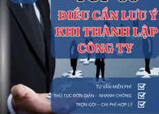 Top 9 điều cần lưu ý khi thành lập công ty
