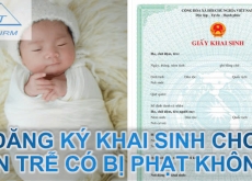 Đăng ký khai sinh cho con trễ có bị phạt không?