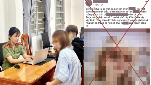 Công an xử phạt cô gái vì xúc phạm người khác trên Facebook