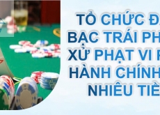 Tổ chức đánh bạc trái phép bị xử phạt vi phạm hành chính bao nhiêu tiền?